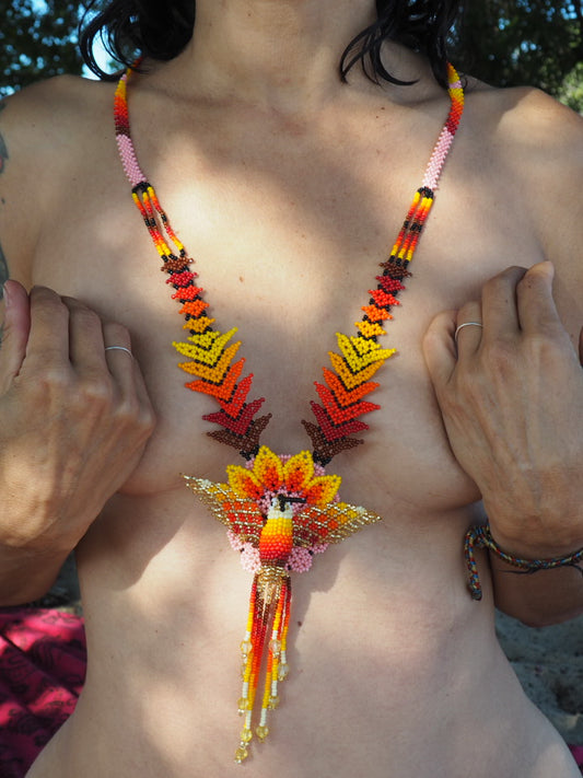 Necklace Colibri: Espiritú del fuego